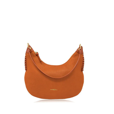 Brown handbag with gold accents on a white background - okotoks hc pharmacy