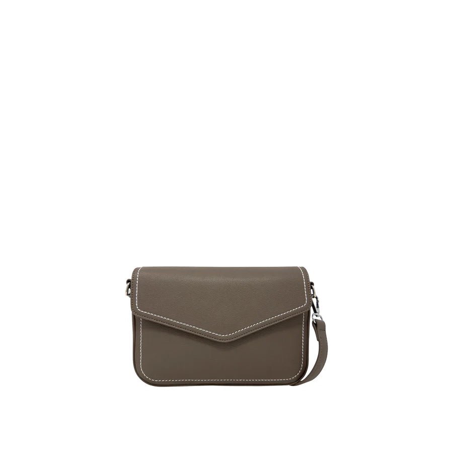 grey handbag on a white background - okotoks hc pharmacy