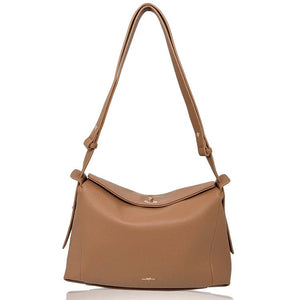 Brown handbag on a white background - okotoks hc pharmacy