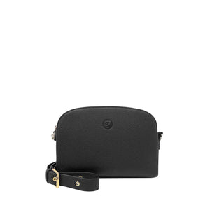 Black crossbody bag with a strap on a white background - okotoks hc pharmacy