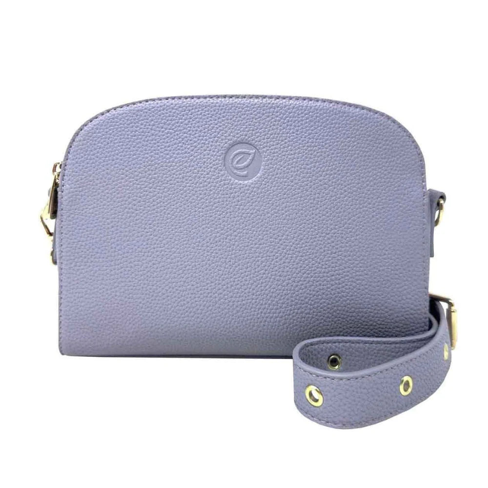 lilac crossbody bag with strap on a white background - okotoks hc pharmacy