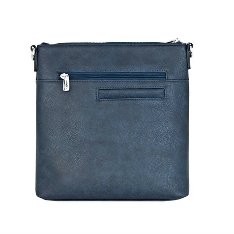 Blue crossbody bag on a white background - okotoks hc pharmacy