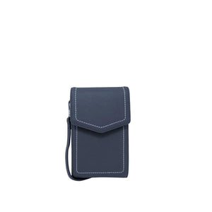 Small blue pouch with a strap on a white background - okotoks hc pharmacy