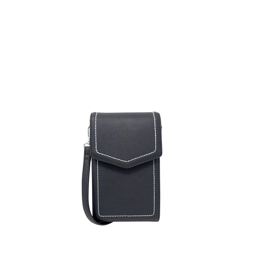 Black crossbody bag on a white background - okotoks hc pharmacy