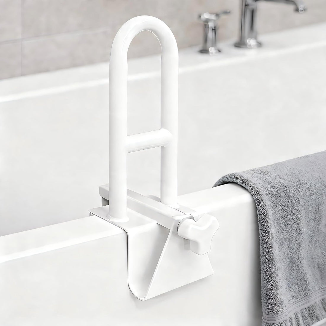 Evolution White Bathtub Grab Rail - okotoks hc pharmacy