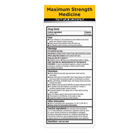 Maximum Strength Medicine label with detailed instructions and ingredients on a white background - okotoks hc pharmacy