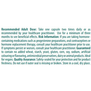 Text on a white background providing information about a recommended adult dose and product details. - okotoks hc pharmacy
