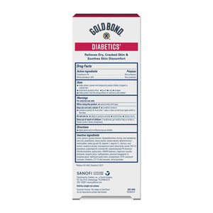 Gold Bond Diabetics skin care product packaging on a white background - okotoks hc pharmacy
