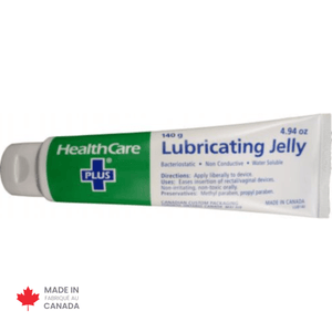 Tube of HealthCare Plus Lubricating Jelly on a white background - Okotoks HC Pharmacy