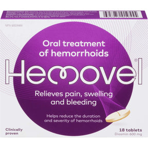 Hemovel Oral Treatment for Hemorrhoids 600MG - okotoks hc pharmacy