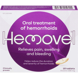 Hemovel Oral Treatment for Hemorrhoids 600MG - okotoks hc pharmacy
