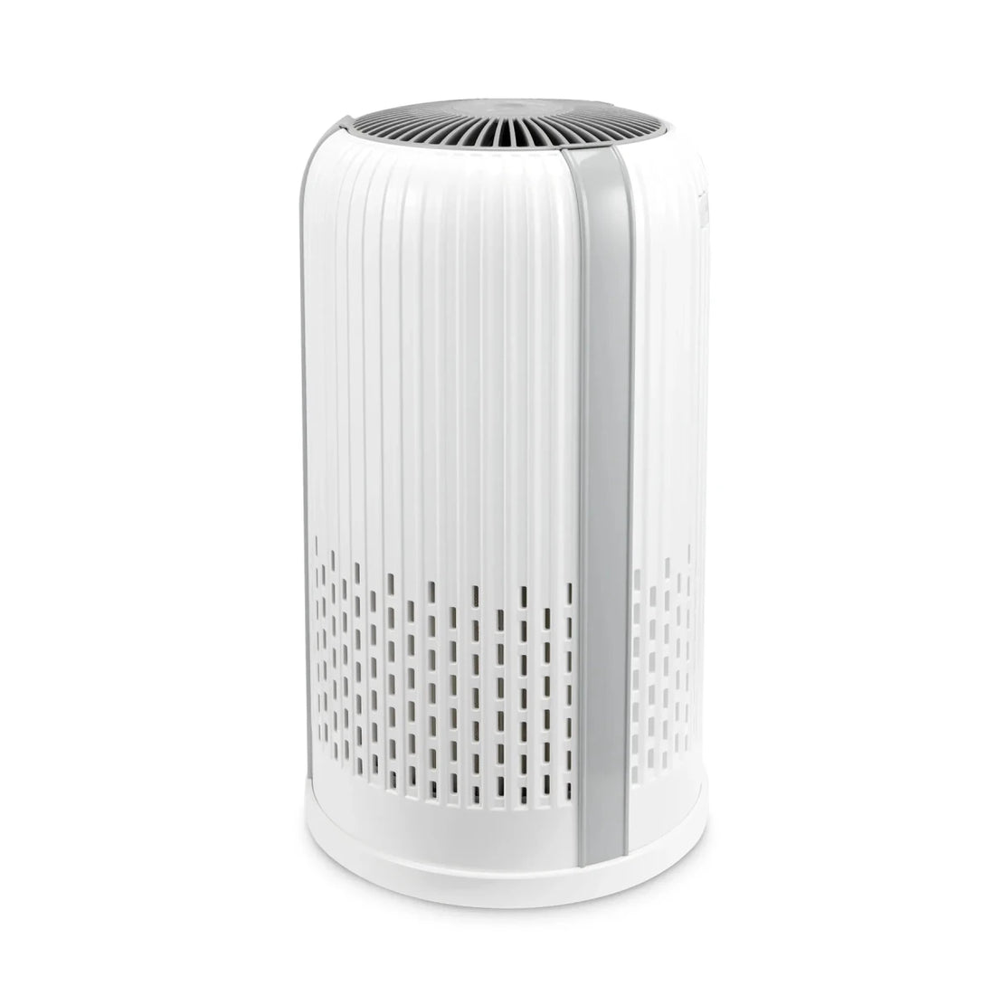 White air purifier with a perforated design on a white background - okotoks hc pharmacy