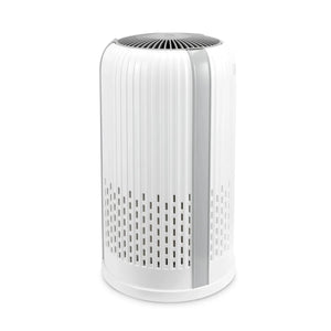 White air purifier with a perforated design on a white background - okotoks hc pharmacy