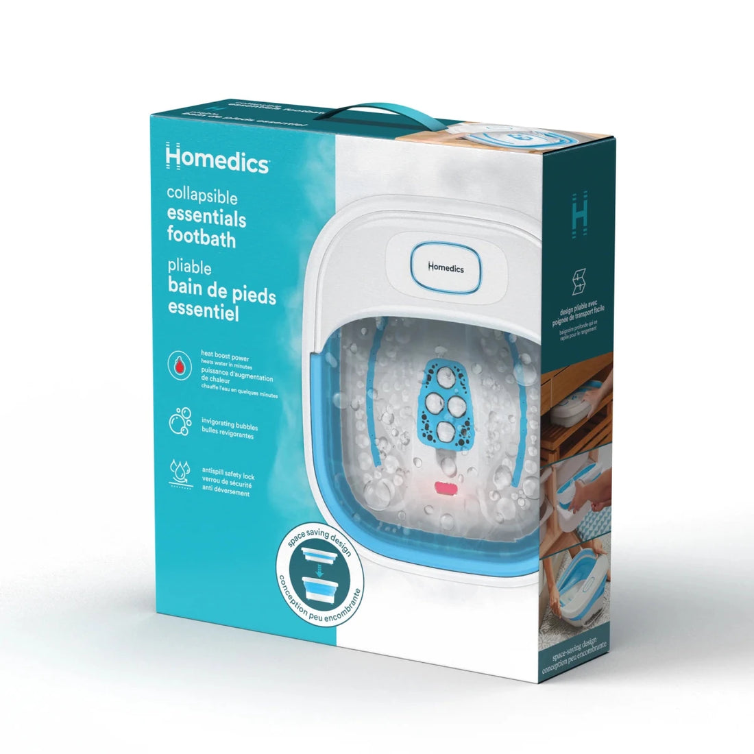 Homedics Collapsible Heated Foot Bath - okotoks hc pharmacy