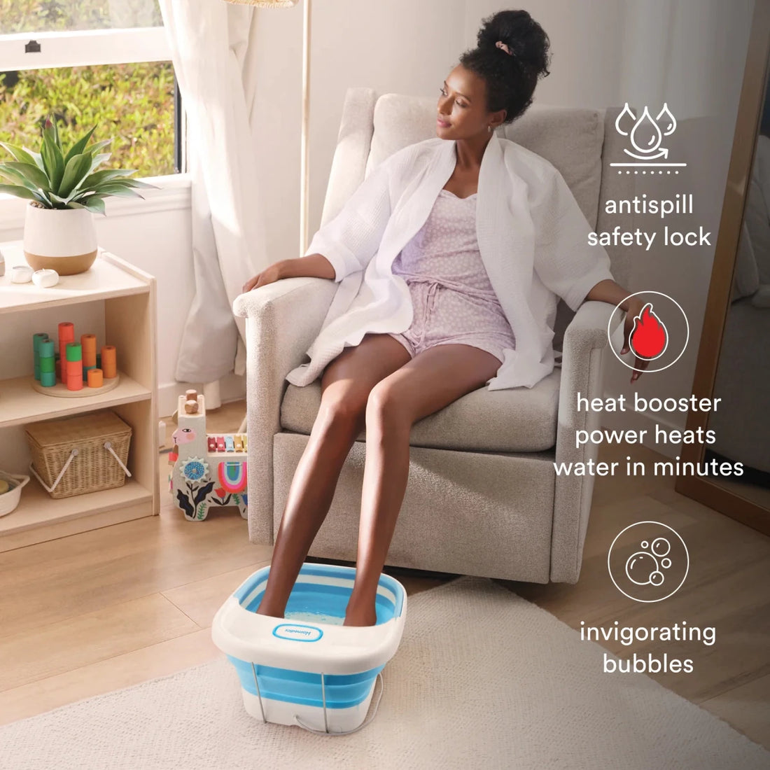 Homedics Collapsible Heated Foot Bath - okotoks hc pharmacy