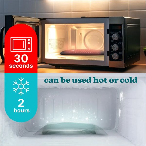 Microwave oven with text indicating usage times and temperature options. - okotoks hc pharmacy