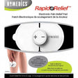 Homedics Rapid Relief electronic pain relief pad packaging with branding and product details. - okotoks hc pharmacy