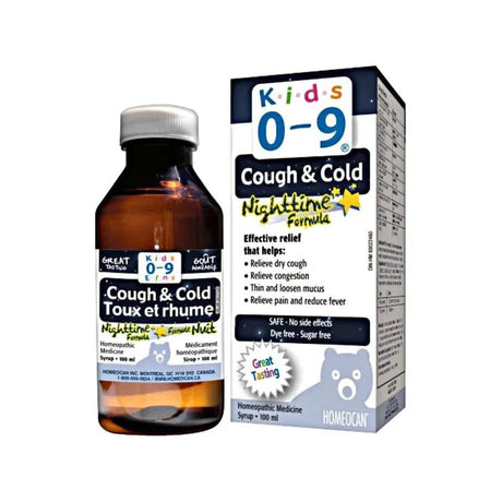 Homeocan kids 0-9 cough and cold night syrup - Okotoks HC Pharmacy