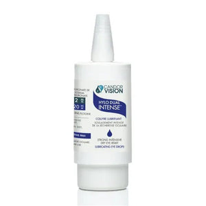 Candor Vision Hylo Dual Intense eye drop bottle on a white background - okotoks hc pharmacy
