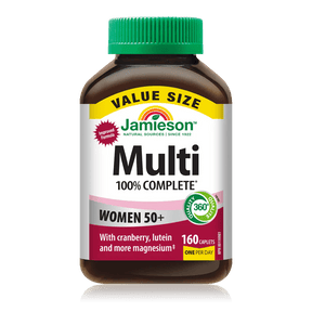Jamieson 100% Complete Multi Women 50+ 160 Caplets - Okotoks HC Pharmacy