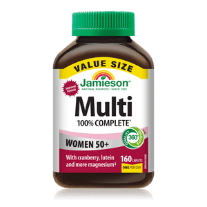 Jamieson 100% Complete Multi Women 50+ 160 Caplets - Okotoks HC Pharmacy