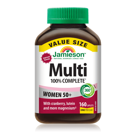 Jamieson 100% Complete Multi Women 50+ 160 Caplets - Okotoks HC Pharmacy