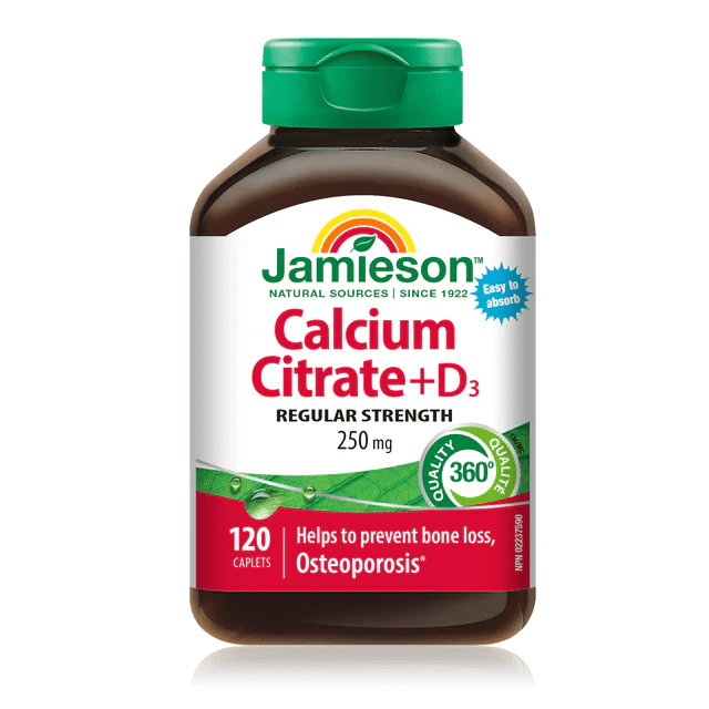 Jamieson calcium citrate + d3 120 caplets - Okotoks HC Pharmacy