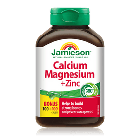 Jamieson calcium magnesium zinc 100+100 caplets - Okotoks HC Pharmacy