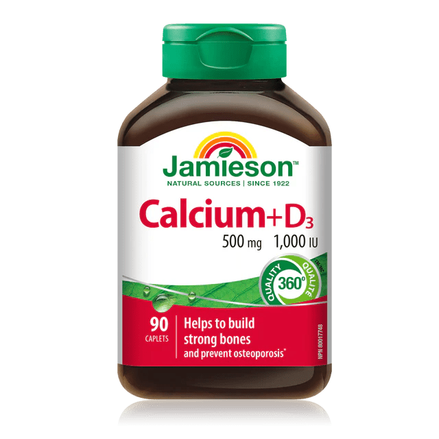 Jamieson calcium vitamin d3 500mg 90 caplets - Okotoks HC Pharmacy