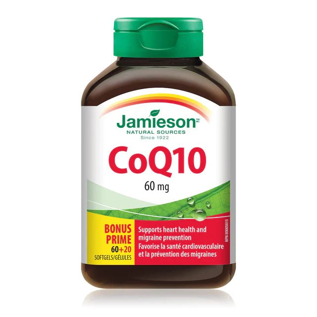 Jamieson coq10 60mg 60+20 softgels - Okotoks HC Pharmacy