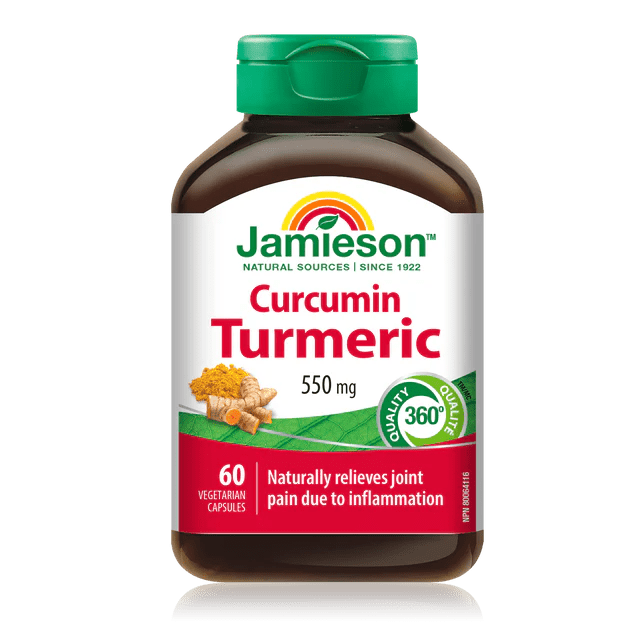 Jamieson curcumin tumeric 550mg 60 capsules - Okotoks HC Pharmacy