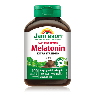 Jamieson melatonin fast dissolving 5mg 100 tablets - Okotoks HC Pharmacy