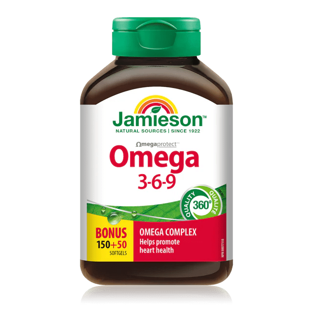 Jamieson omega 3 6 9 150 + 50 softgels - Okotoks HC Pharmacy