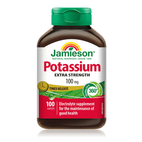 Jamieson potassium extra strength timed release 100 mg 100 caplets - Okotoks HC Pharmacy