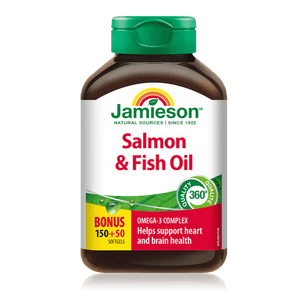 Jamieson salmon and fish oil 150+50 softgels - Okotoks HC Pharmacy
