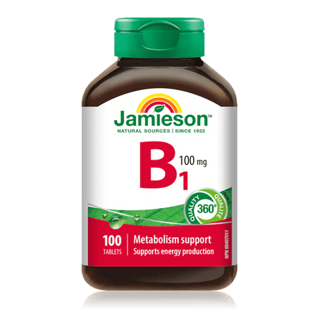 Jamieson vitamin b1 100mg 100 tabs - Okotoks HC Pharmacy