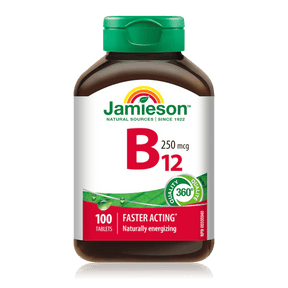 Jamieson vitamin b12 250 mcg 100 tabs - Okotoks HC Pharmacy