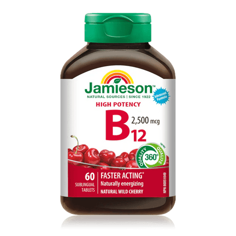 Jamieson vitamin b12 fast dissolving 2500mcg 60 tablets - Okotoks HC Pharmacy