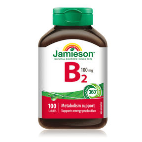Jamieson vitamin b2 100mg 100 tablets - Okotoks HC Pharmacy