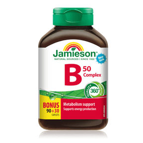 Jamieson vitamin b50 complex 90+30 caplets - Okotoks HC Pharmacy