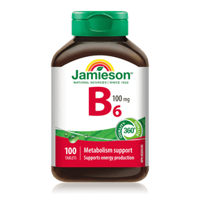Jamieson vitamon b6 100mg 100 tabs - Okotoks HC Pharmacy