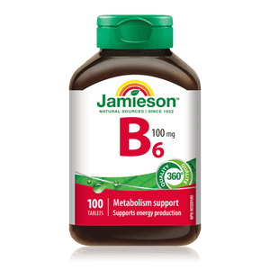 Jamieson vitamon b6 100mg 100 tabs - Okotoks HC Pharmacy