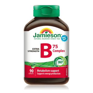 Jamieson vitamin b75 complex extra strength 90 caplets - Okotoks HC Pharmacy