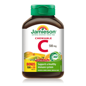 Jamieson vitamin c chewables assorted 100+20 tablets - Okotoks HC Pharmacy
