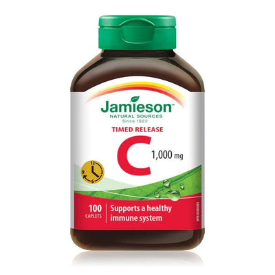 Jamieson vitamin c timed release 1000mg 100 caplets - Okotoks HC Pharmacy