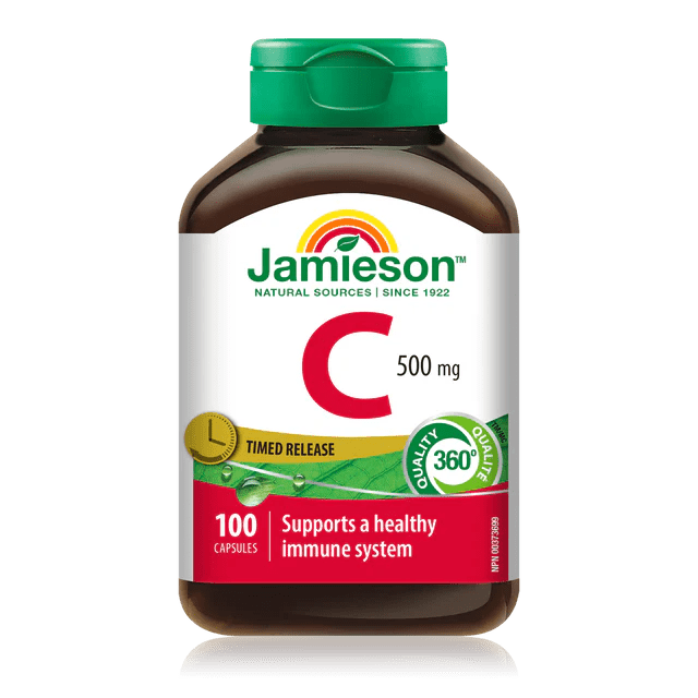 Jamieson vitamin c timed release 500mg 100 capsules - Okotoks HC Pharmacy