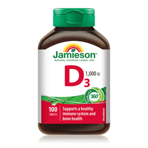 Jamieson vitamin d3 1000iu 100 tablets - Okotoks HC Pharmacy