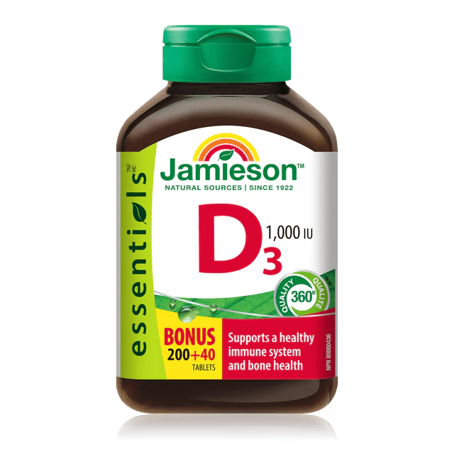 Jamieson vitamin d3 1000iu 200+40 tablets - Okotoks HC Pharmacy