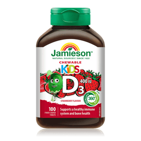 Jamieson vitamin d3 chewable kids 100 tablets - Okotoks HC Pharmacy