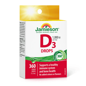 Jamieson vitamin d3 drops 1000iu 11.4ml - Okotoks HC Pharmacy